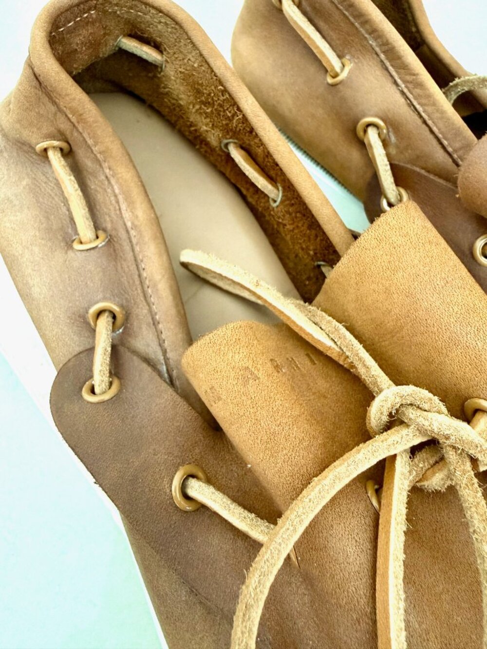 MARNI Tan Nubuck Boat Shoes IT 39 / US 9 - Picture 8 of 12